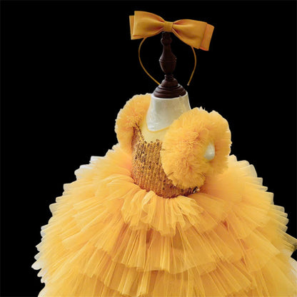 Golden Bloom Dress