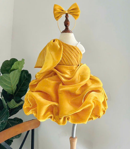 Golden Petal Dress