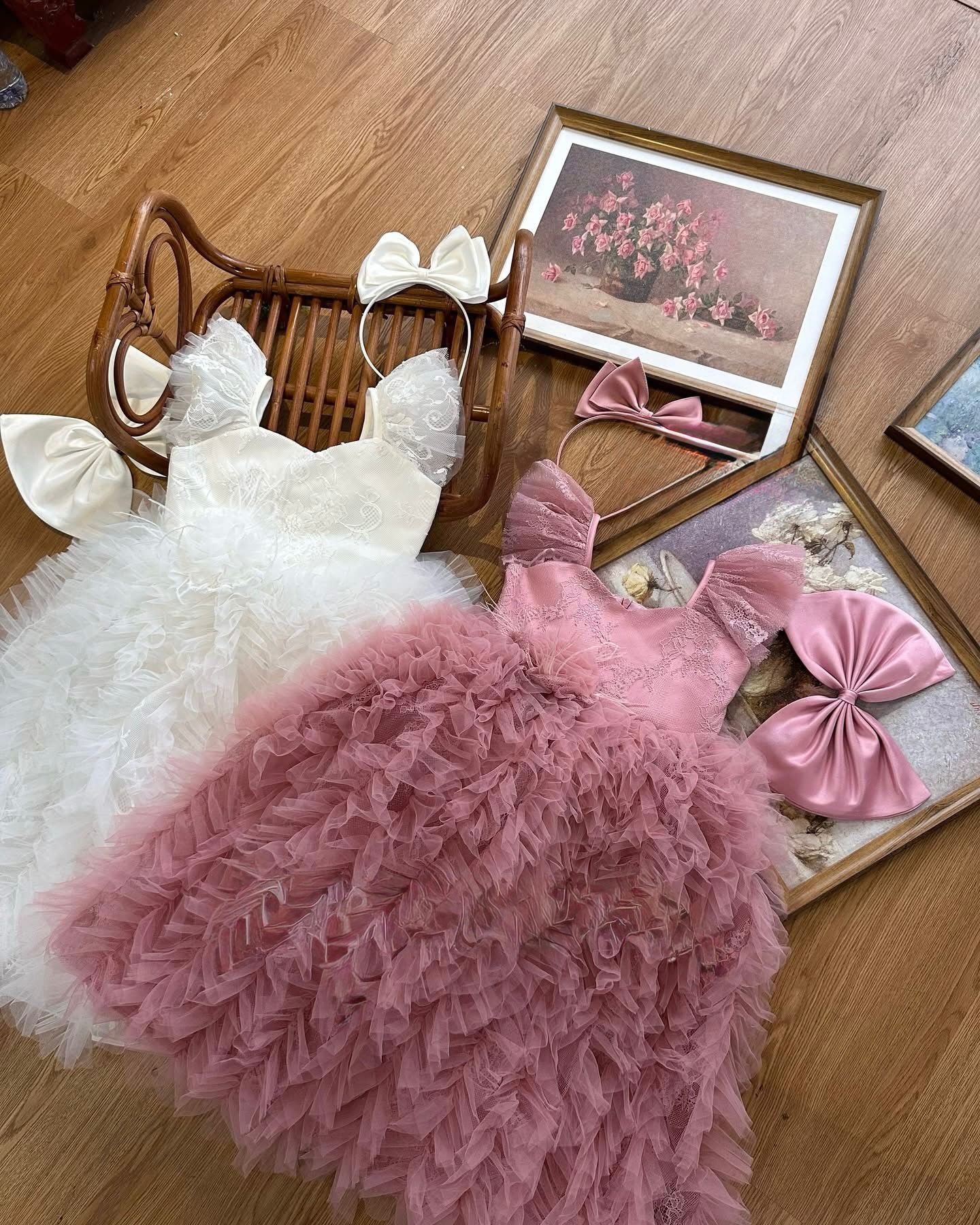 white lace tulle birthday dress for girls – Dolls and Dreams
dusty pink party dress with bow – Dolls and Dreams boutique
kids occasion wear handmade dress – Dolls and Dreams Australia
