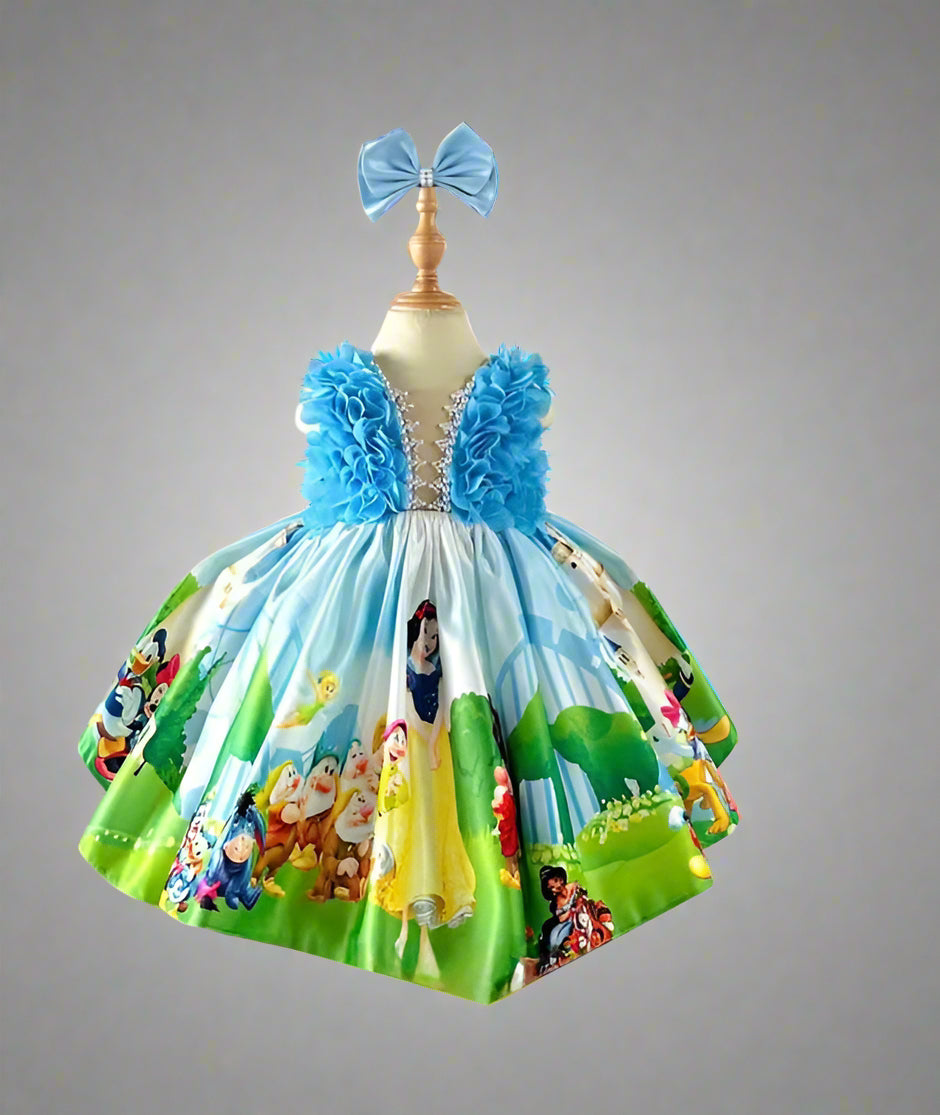Snow Princess Charm fairytale princess dress for girls full view