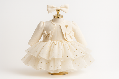 Star Light Whisper delicate party dress for girls full view